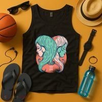 Gemini Zodiac Girl Tank Top thumb 4