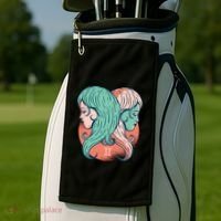 Gemini Zodiac Girl Golf Towel thumb 2