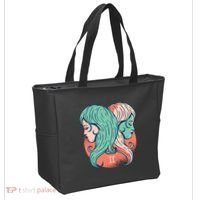 Gemini Zodiac Girl Tote Bag thumb 2