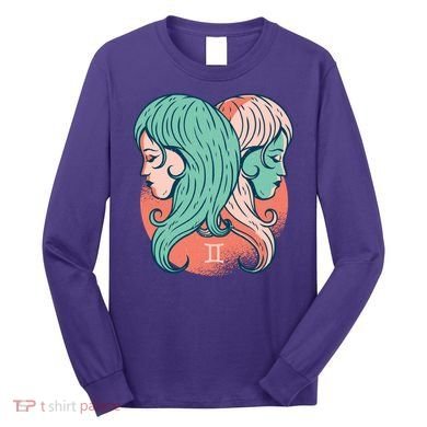 Gemini Zodiac Girl Long Sleeve Shirt