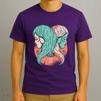 Gemini Zodiac Girl T-Shirt thumb 3