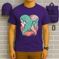 Gemini Zodiac Girl T-Shirt thumb 6