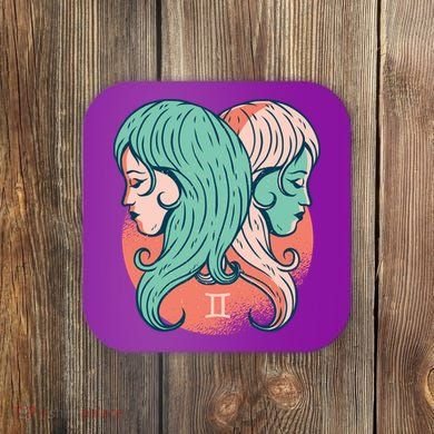 Gemini Zodiac Girl Coaster
