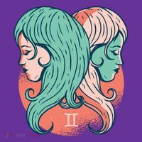 Gemini Zodiac Girl Hat thumb 2
