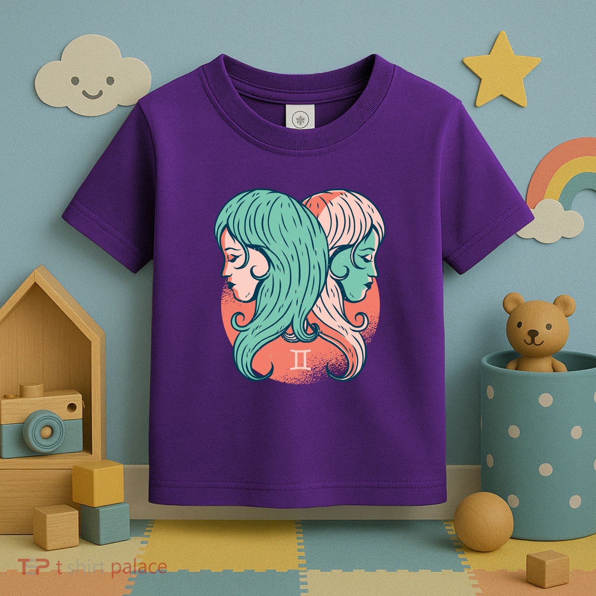 Gemini Zodiac Girl Toddler T-Shirt