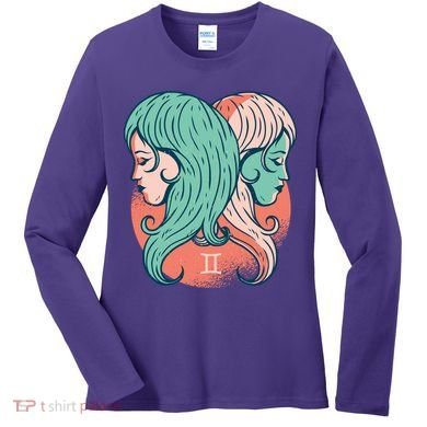 Gemini Zodiac Girl Women's Long Sleeve Shirt