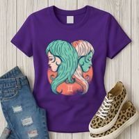 Gemini Zodiac Girl Women's T-Shirt thumb 3