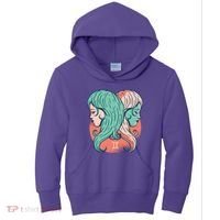 Gemini Zodiac Girl Kids Hoodie thumb 0
