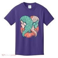 Gemini Zodiac Girl Kids T-Shirt thumb 0