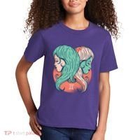 Gemini Zodiac Girl Kids T-Shirt thumb 2