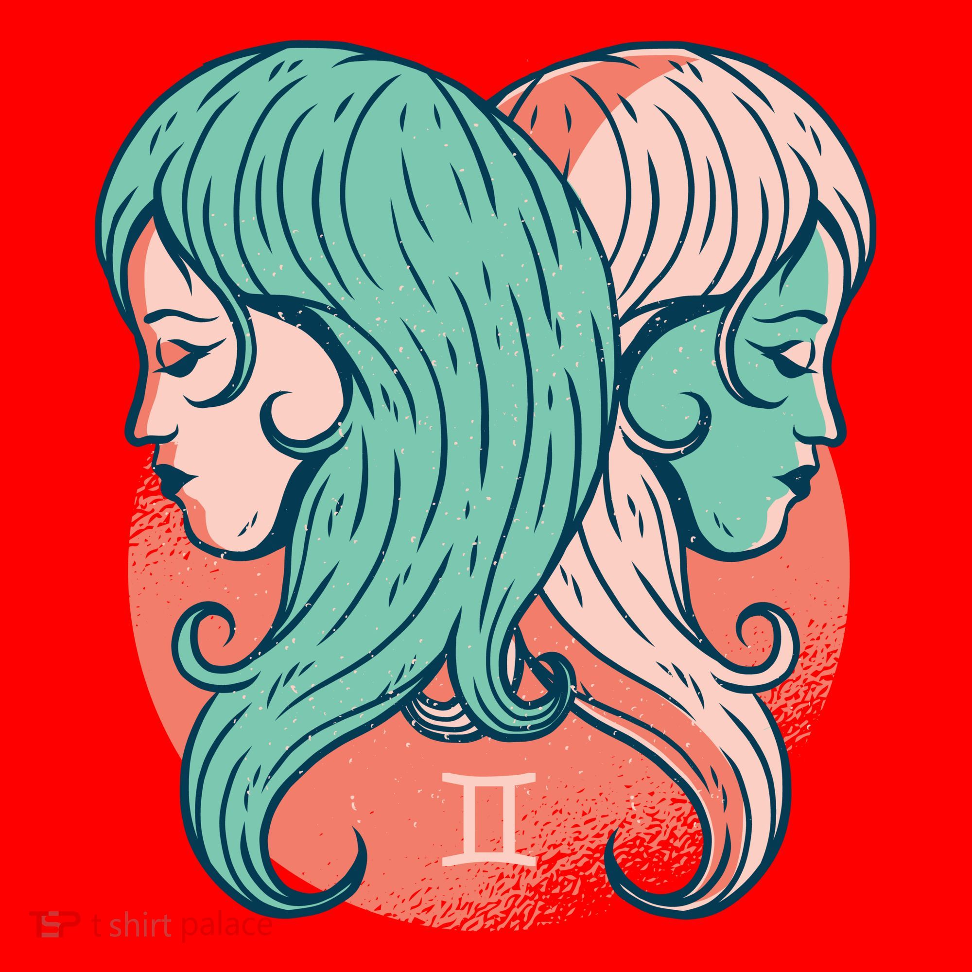 Gemini Zodiac Girl Santa Hat