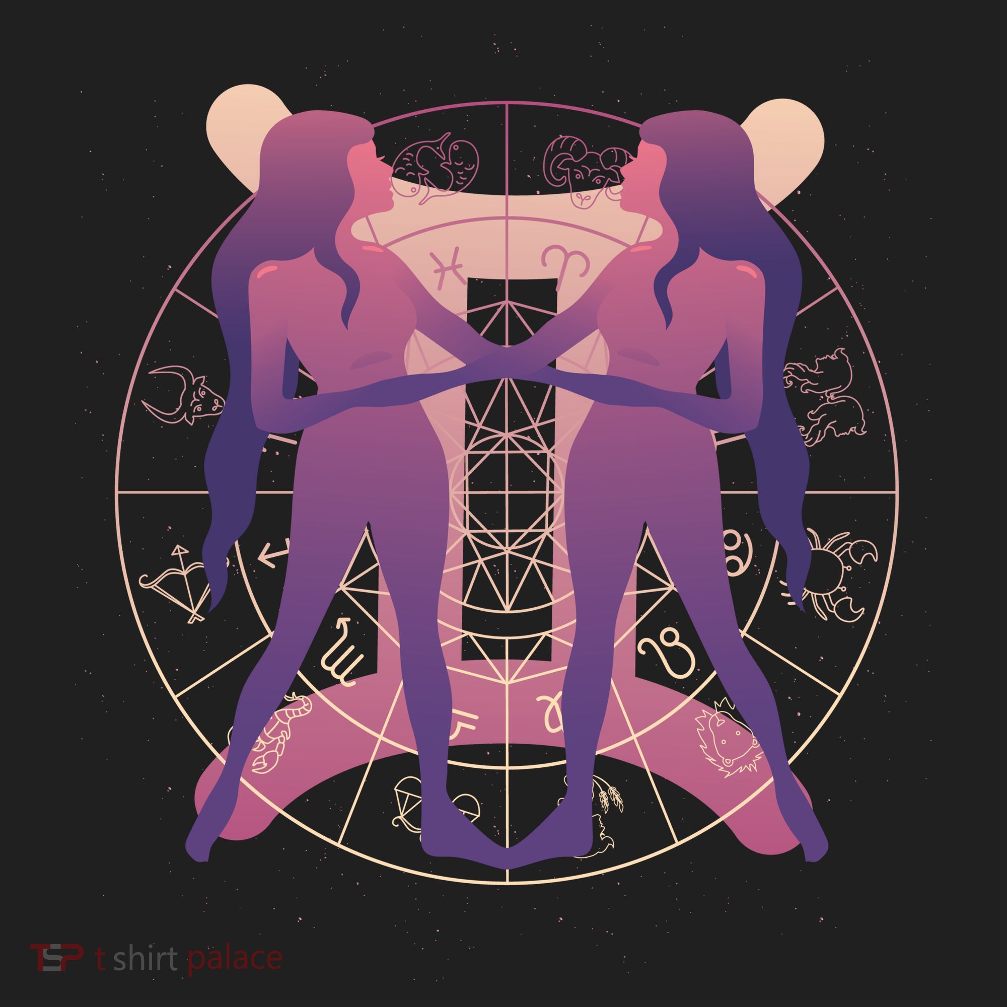 Gemini Zodiac Symbol Women's Sweatshirt