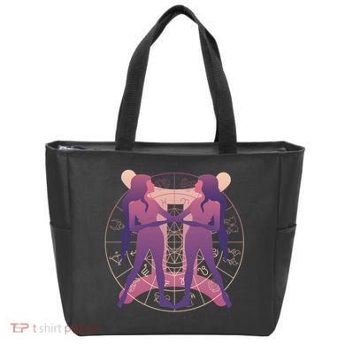 Gemini Zodiac Symbol Tote Bag