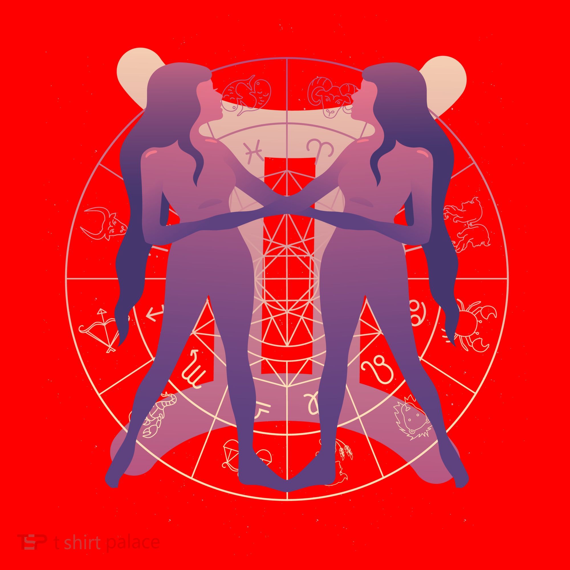 Gemini Zodiac Symbol Santa Hat