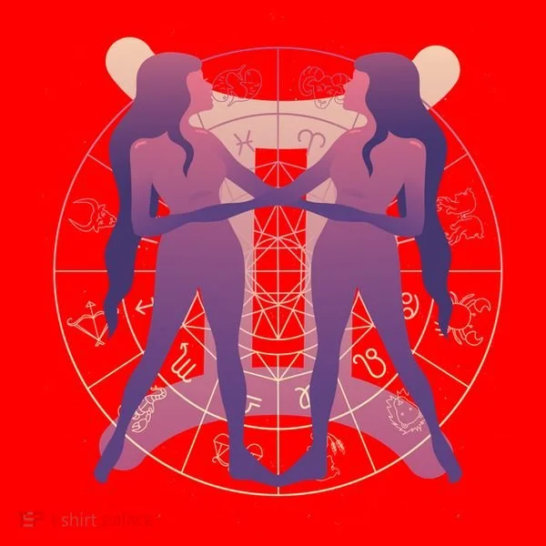 Gemini Zodiac Symbol Santa Hat
