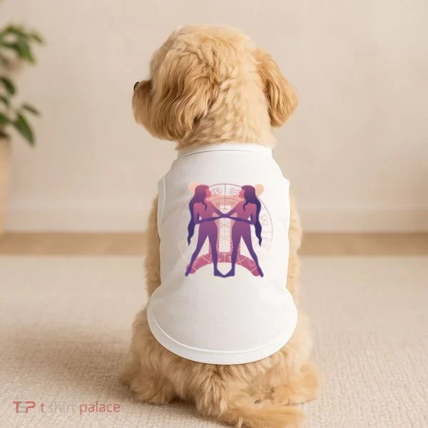 Gemini Zodiac Symbol Doggie Tank