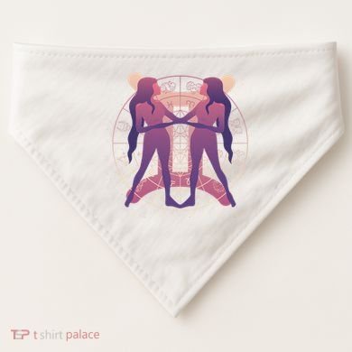 Gemini Zodiac Symbol USA-Made Doggie Bandana