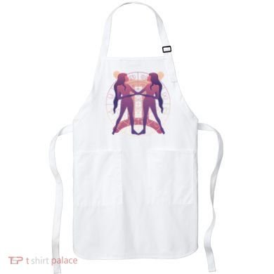 Gemini Zodiac Symbol Apron