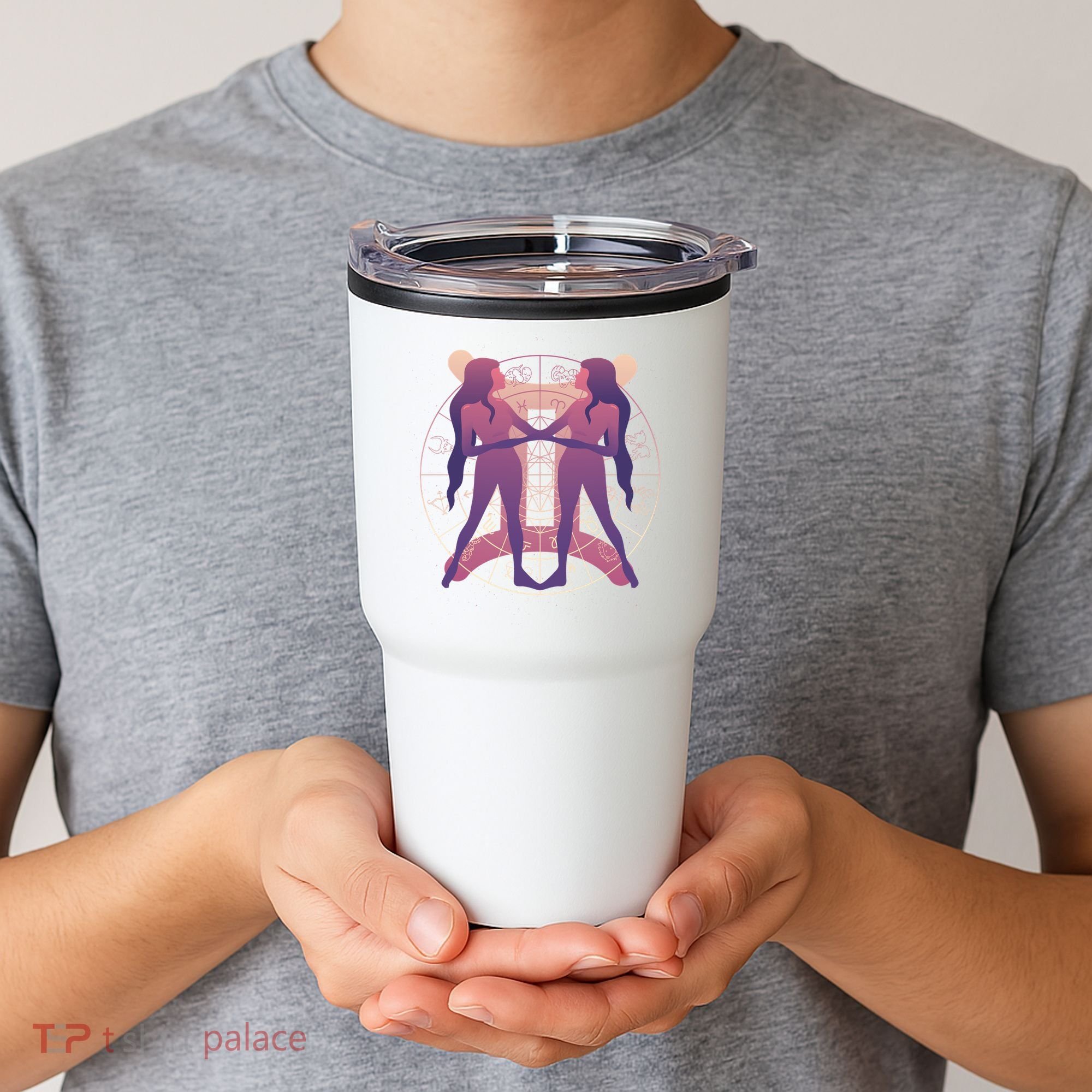 Gemini Zodiac Symbol Tumbler