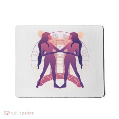 Gemini Zodiac Symbol Mousepad