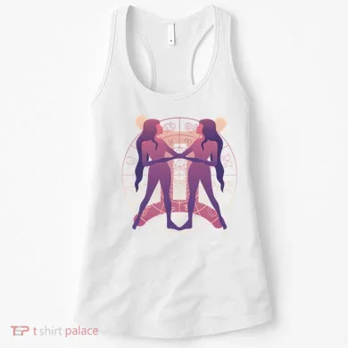 Gemini Zodiac Symbol Women's Tank Top