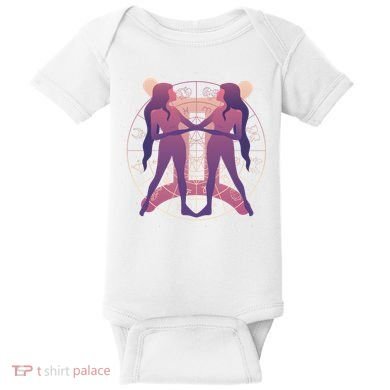 Gemini Zodiac Symbol Baby Bodysuit