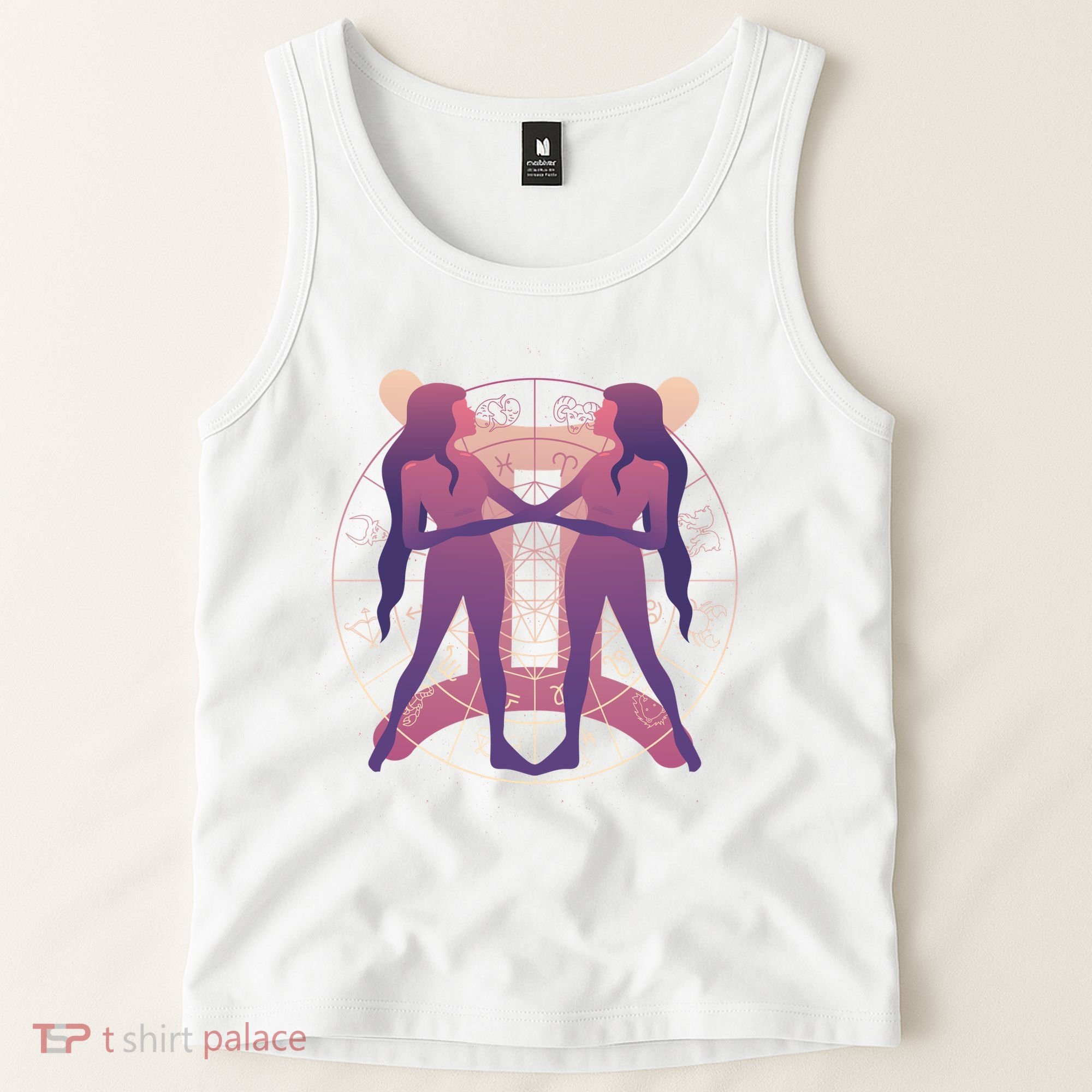 Gemini Zodiac Symbol Tank Top