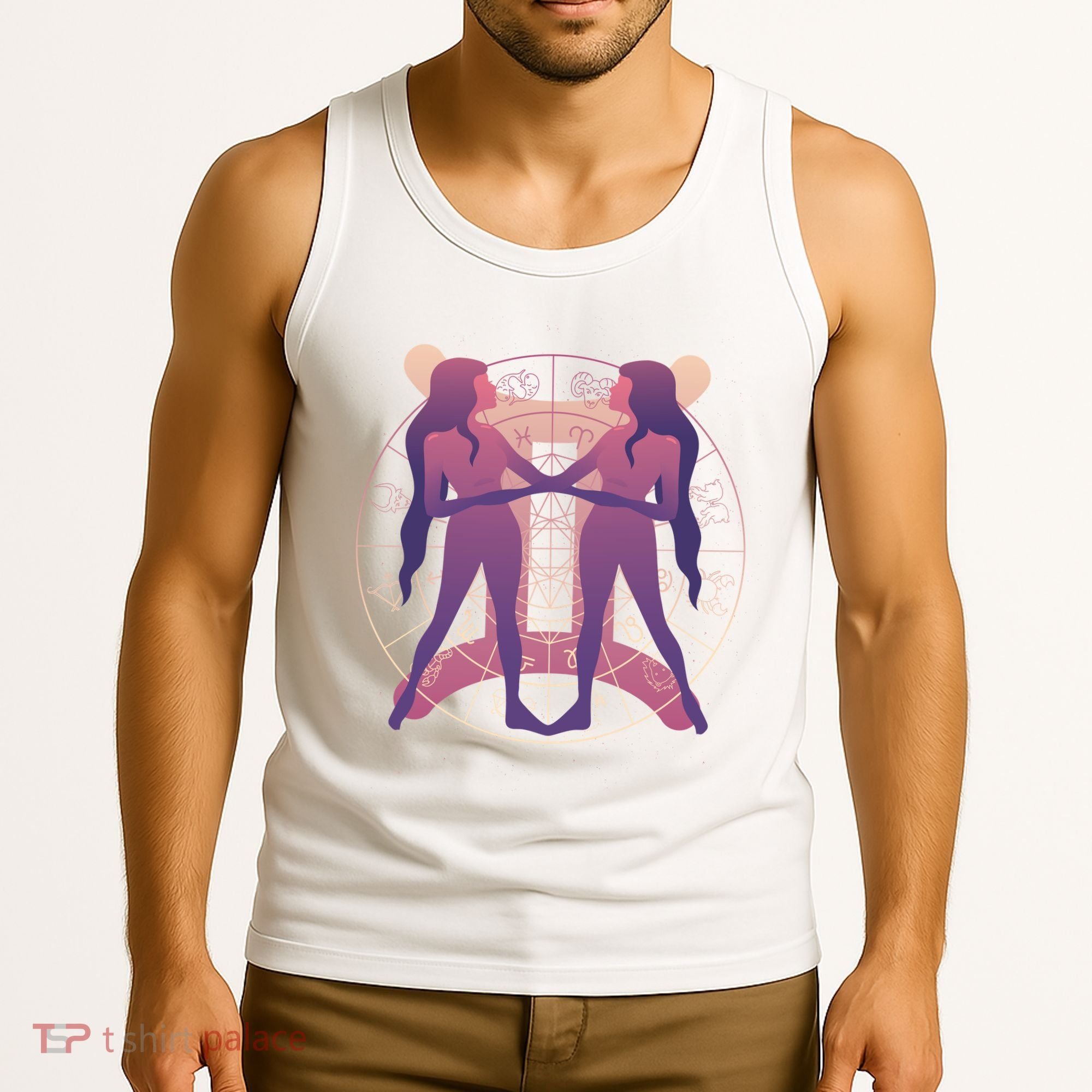 Gemini Zodiac Symbol Tank Top