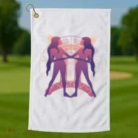Gemini Zodiac Symbol Golf Towel thumb 1