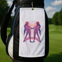 Gemini Zodiac Symbol Golf Towel thumb 2