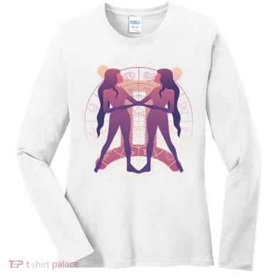 Gemini Zodiac Symbol Women's Long Sleeve Shirt