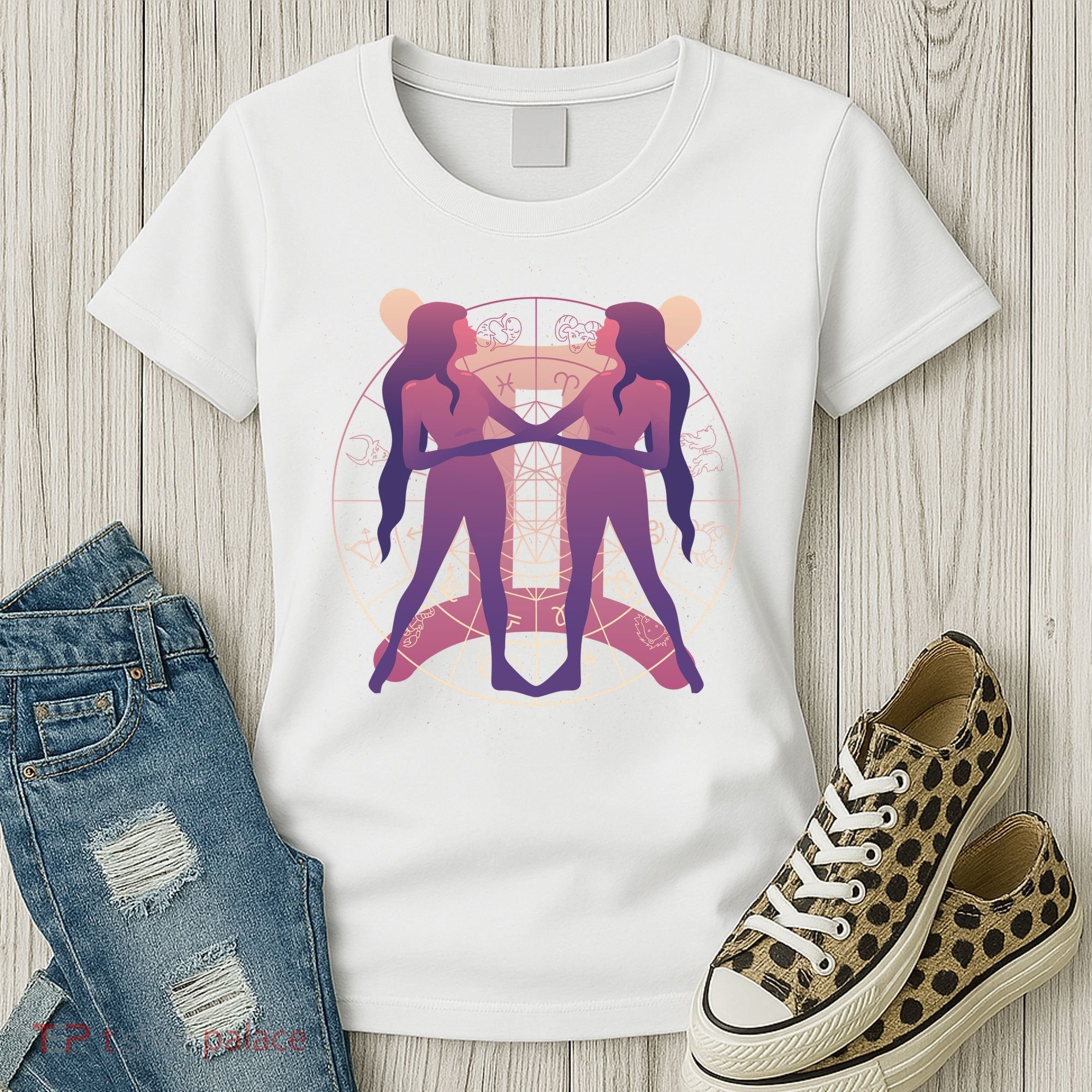 Gemini Zodiac Symbol Women's T-Shirt