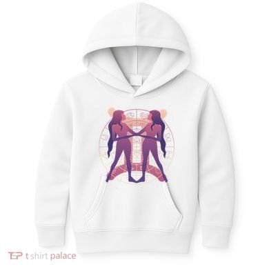 Gemini Zodiac Symbol Kids Hoodie