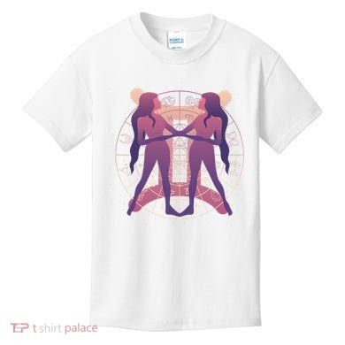 Gemini Zodiac Symbol Kids T-Shirt