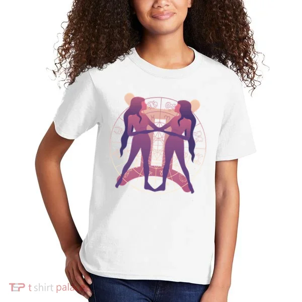 Gemini Zodiac Symbol Kids T-Shirt
