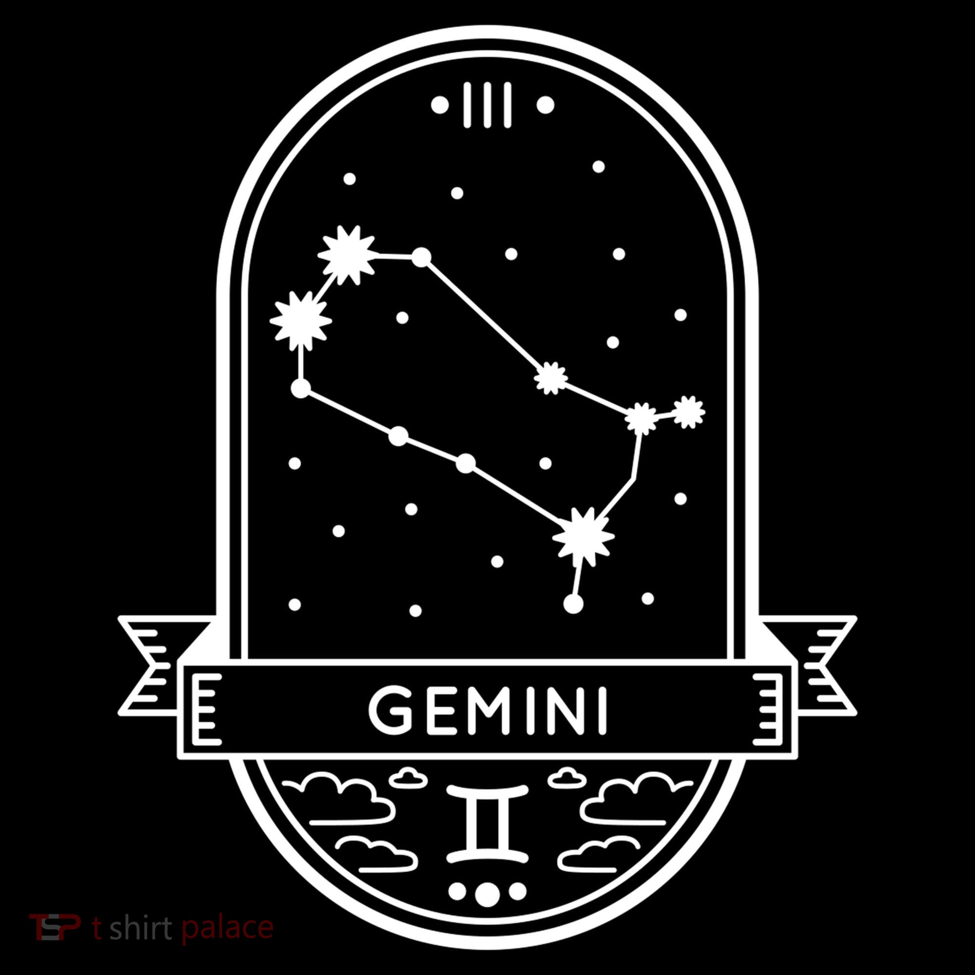 Gemini Zodiac Symbol Design Coaster