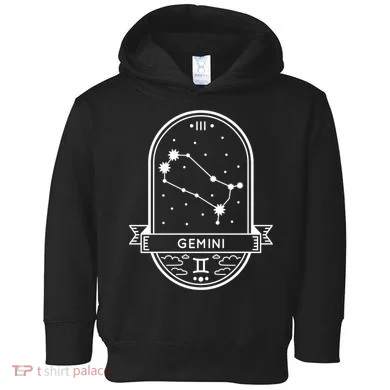 Gemini Zodiac Symbol Design Toddler Hoodie