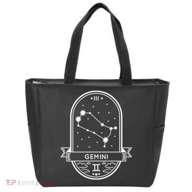 Gemini Zodiac Symbol Design Tote Bag