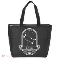 Gemini Zodiac Symbol Design Tote Bag thumb 0