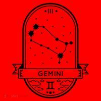 Gemini Zodiac Symbol Design Santa Hat thumb 1
