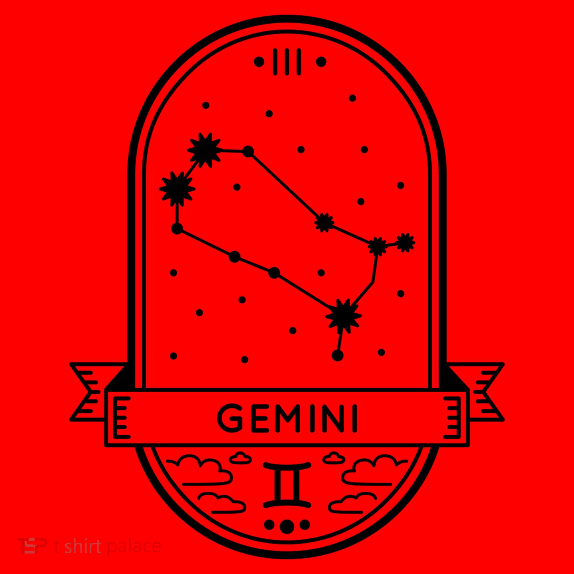 Gemini Zodiac Symbol Design Santa Hat