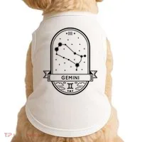 Gemini Zodiac Symbol Design Doggie Tank thumb 0