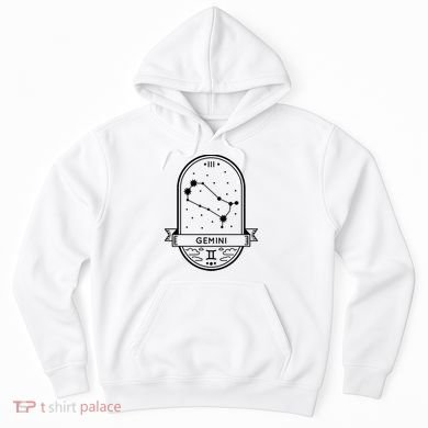Gemini Zodiac Symbol Design Hoodie