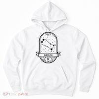 Gemini Zodiac Symbol Design Hoodie thumb 0