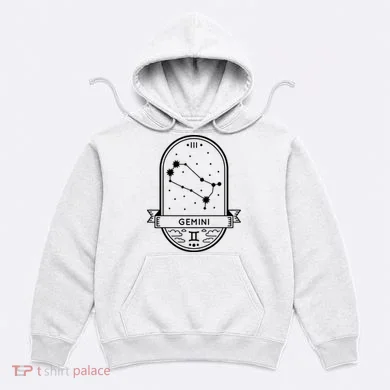 Gemini Zodiac Symbol Design Hoodie
