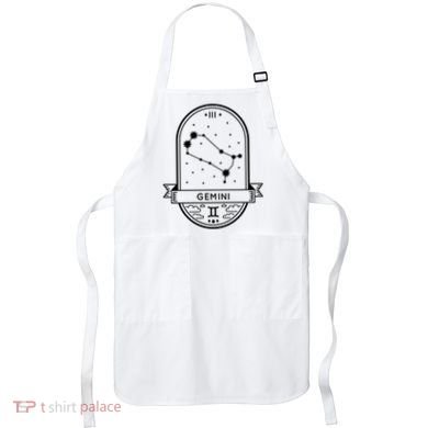 Gemini Zodiac Symbol Design Apron