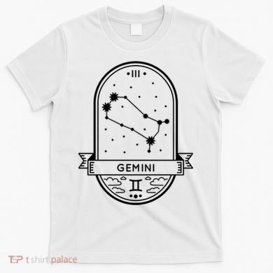 Gemini Zodiac Symbol Design T-Shirt
