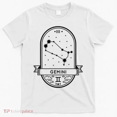 Gemini Zodiac Symbol Design T-Shirt