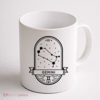 Gemini Zodiac Symbol Design Coffee Mug thumb 1