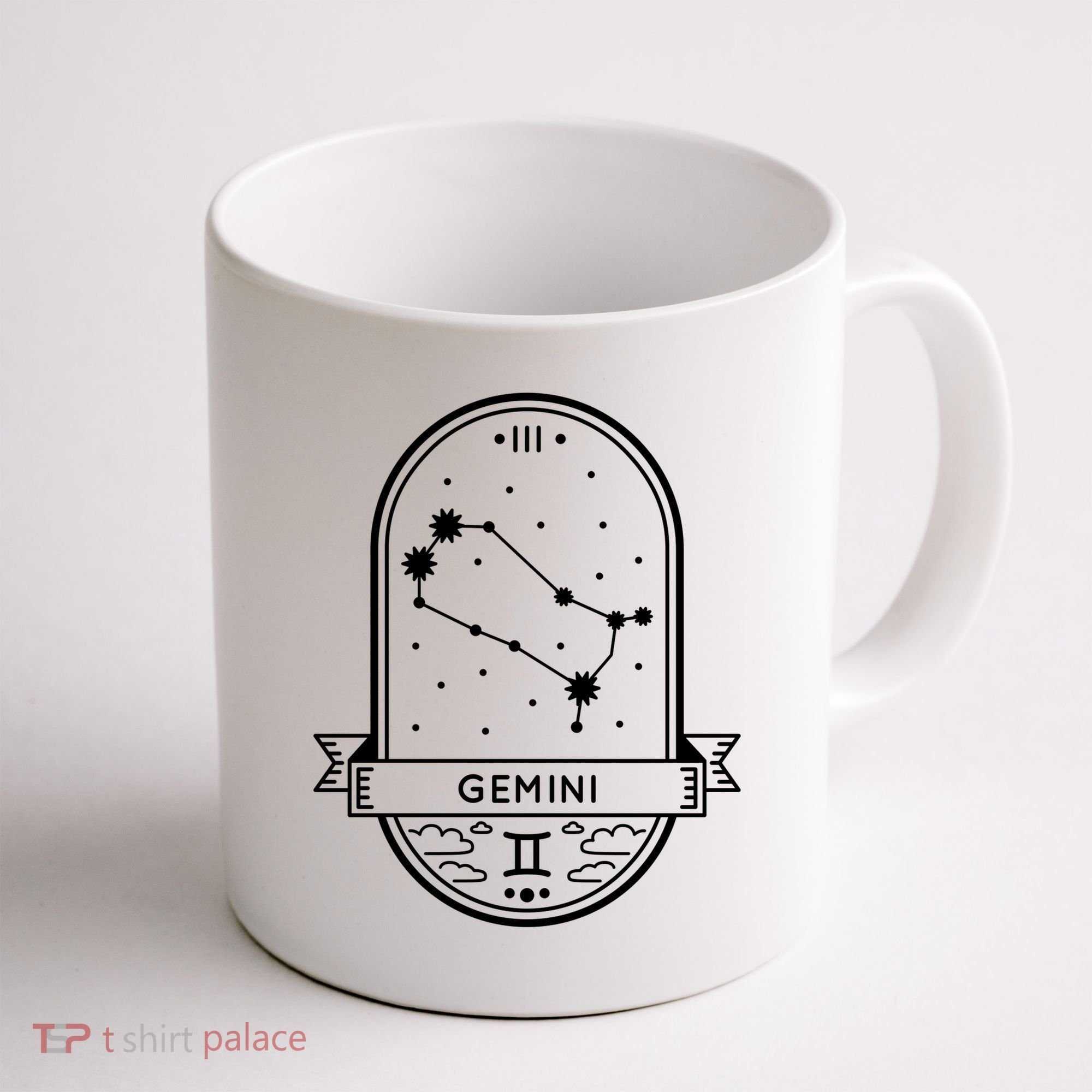 Gemini Zodiac Symbol Design Coffee Mug